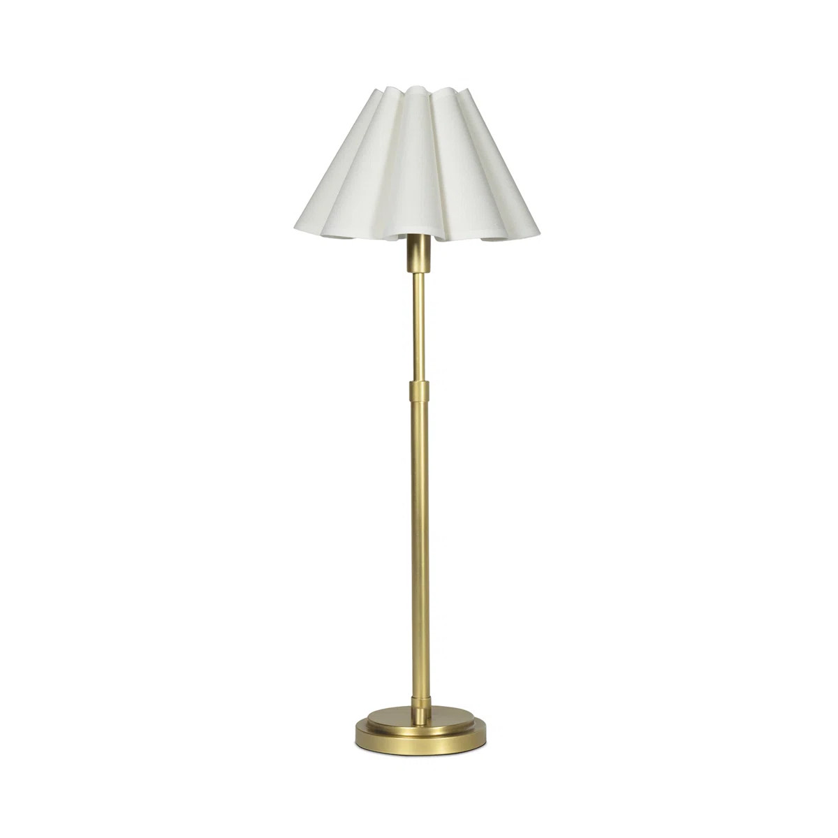 Polly Buffet Lamp (Brass with Scalloped Shade) | Wayfair North America