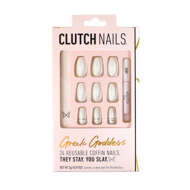 Clutch Nails - Press On Nails - Greek Goddess - 24ct | Target