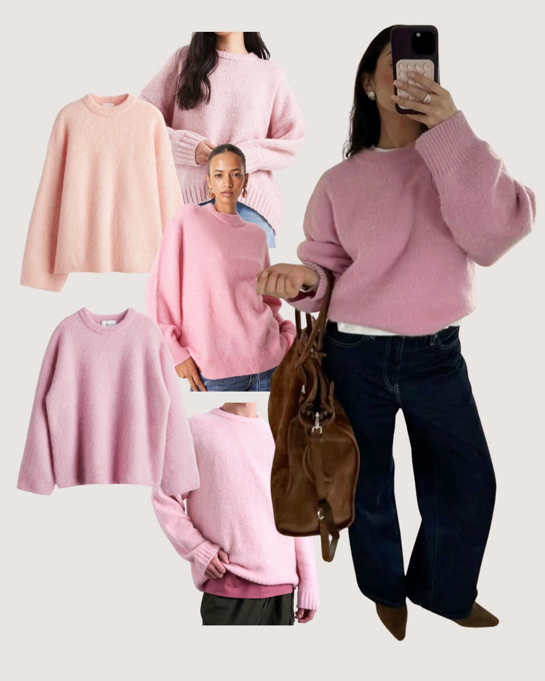 Pink knit jumpers for autumn 💕