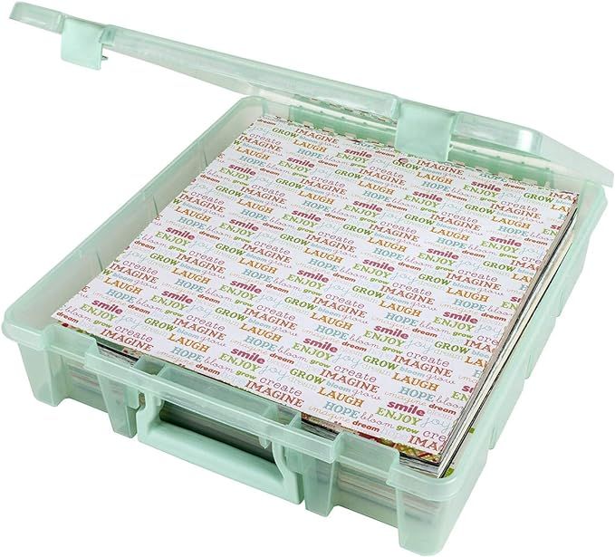 ArtBin Super Satchel 1-Compartment Box Art & Craft Organizer 1-Pack Translucent Mint, 1 Pack | Amazon (US)