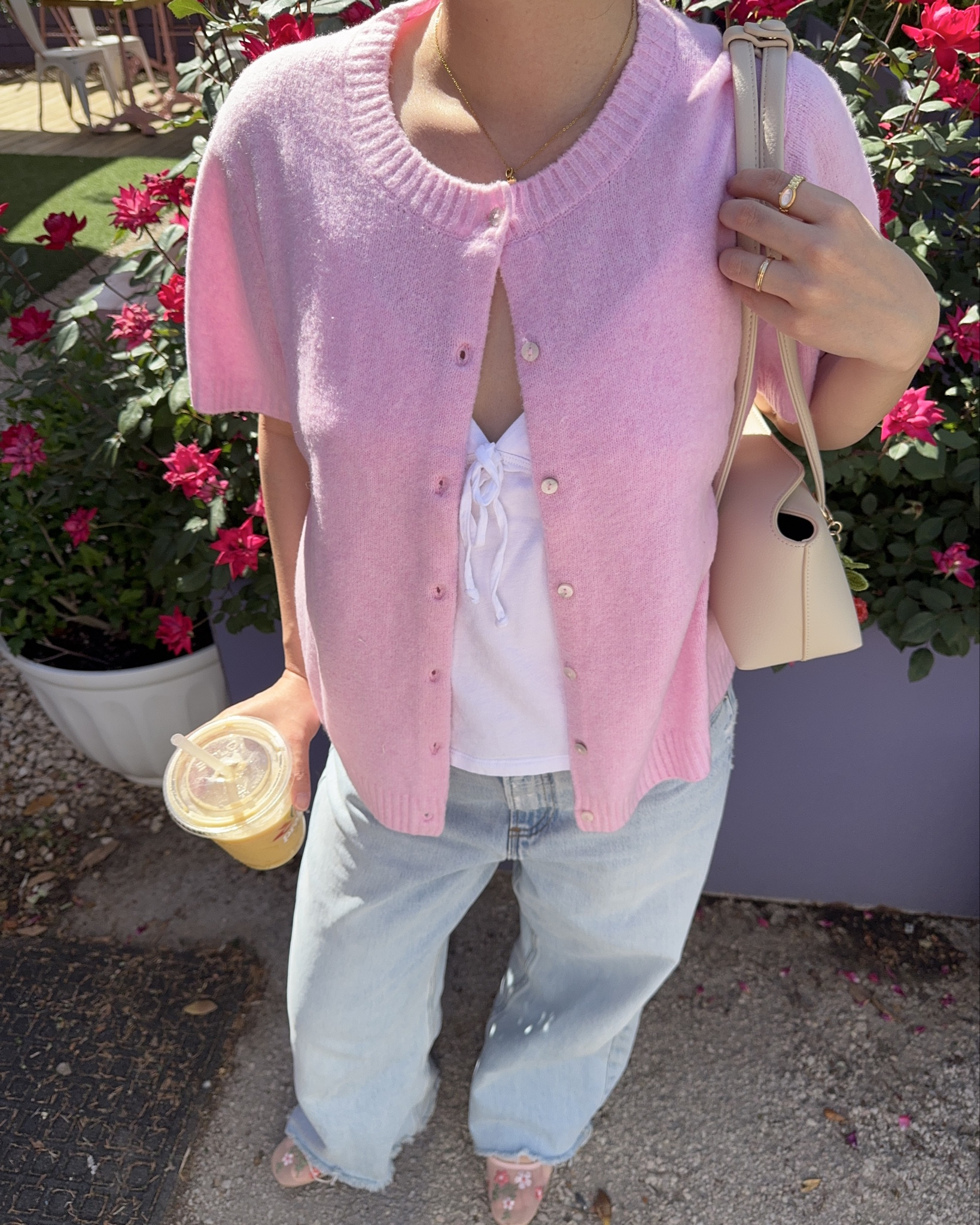 girly pink spring outfit

sizing:
cardigan: size L
top: size M
jeans (linked similar): size 28

🏷️ short sleeve cardigan, pink cardigan, pink outfit, girly outfit ideas, casual ootd, sprong outfit inspo, casual outfit

#LTKStyleTip #LTKPetite