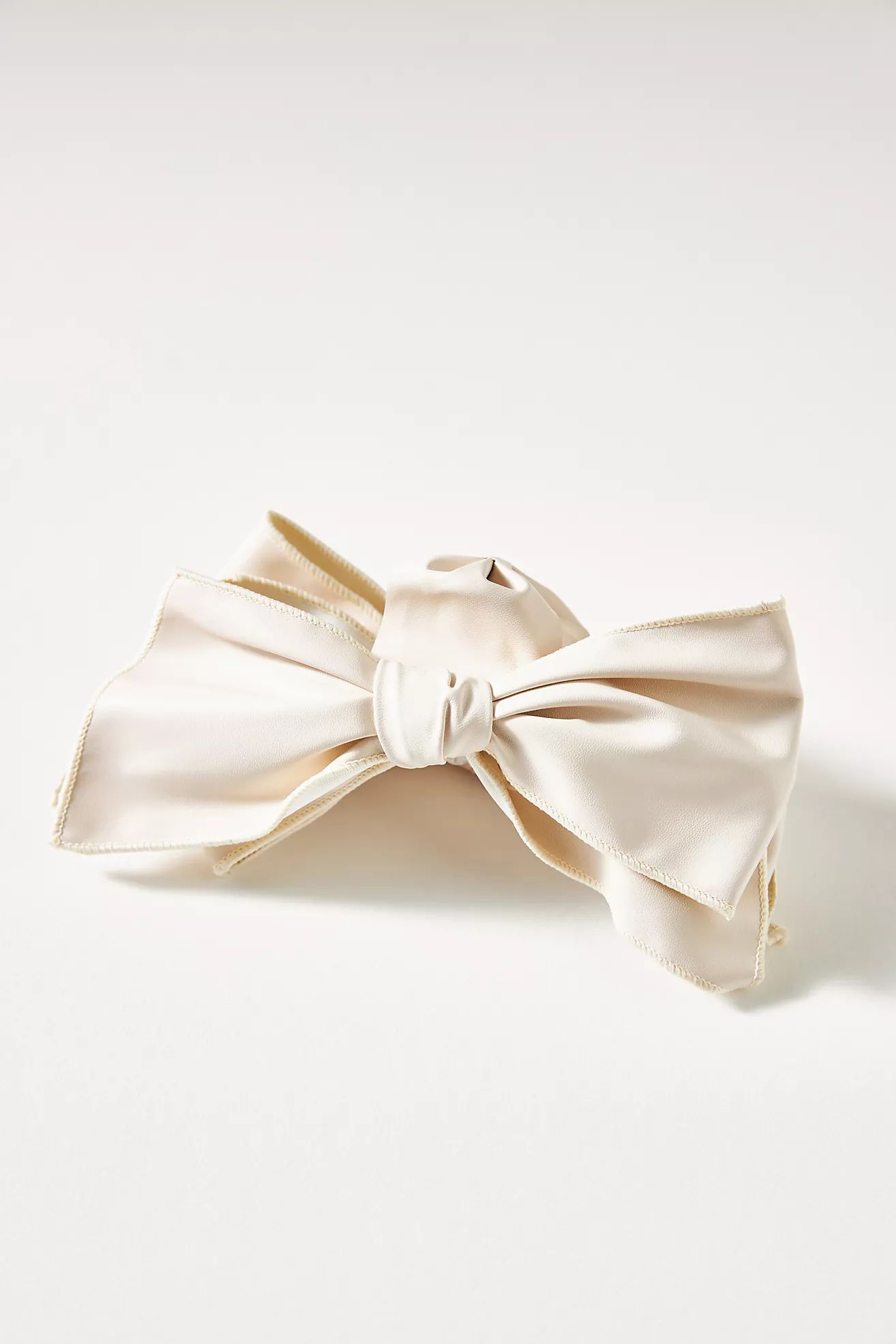 Leather Bow Hair Claw Clip | Anthropologie (US)