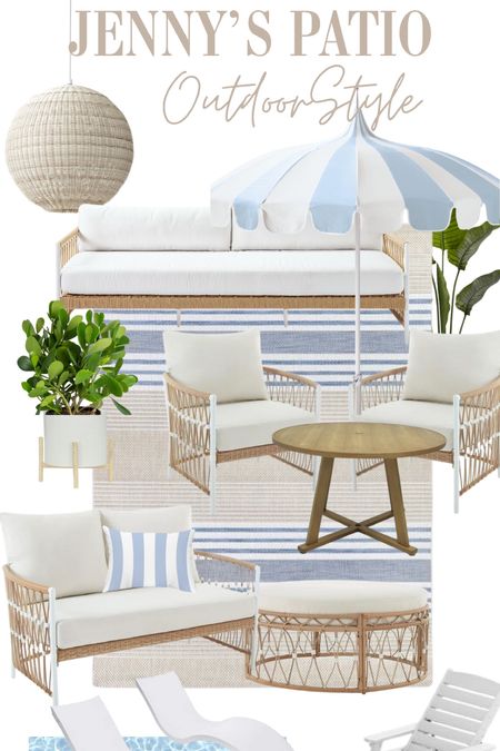 This is my COMPLETE OUTDOOR SPACE design guide! It includes all the pieces .. from higher-end Serena & Lily to the budget friendly Walmart finds (there are more of those!) 

#outdoorstyling #patiodecor #patiodecor #outdoordecor 

#LTKhome #LTKSeasonal #LTKstyletip