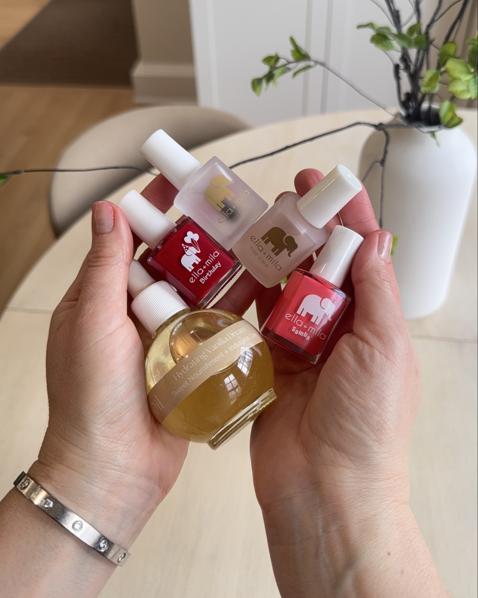 Check out the new goodies I just got from @ellamila 😍💅🏼 Safe, clean, and perfect for a little self-care!

I tried Fourth Wish (bright, bold red), Island Love (soft, spring-ready shade), and Ella’s Wish (the perfect playful pop) — the colors are just too good to be true! 🌸✨

I prepped my nails with Soy Nail Polish Remover, hydrated my cuticles with Hydrating Vanilla Dream Cuticle Oil, and used the Top & Base Duo for a smooth, long-lasting finish.

 Everything I used is linked in my LTK Shop Bundle (@Shop.LTK) so you can shop directly:

* Soy Nail Polish Remover
* Hydrating Vanilla Dream Cuticle Oil
* Top & Base Duo
* Fourth Wish Nail Polish
* Island Love Nail Polish
* Ella’s Wish Nail Polish

These shades and all the other gorgeous colors from ella+mila are just waiting for you! 💖

#ellamilapartner #ad #liketkit

#LTKsalealert #LTKstyletip #LTKbeauty