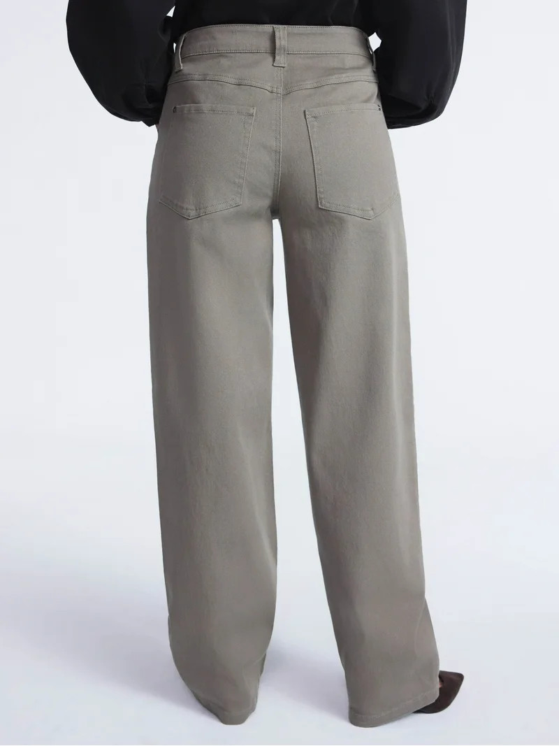 Scoop Women's and Women’s Plus Seamed Barrel Jeans, Sizes 0-26 - Walmart.com | Walmart (US)