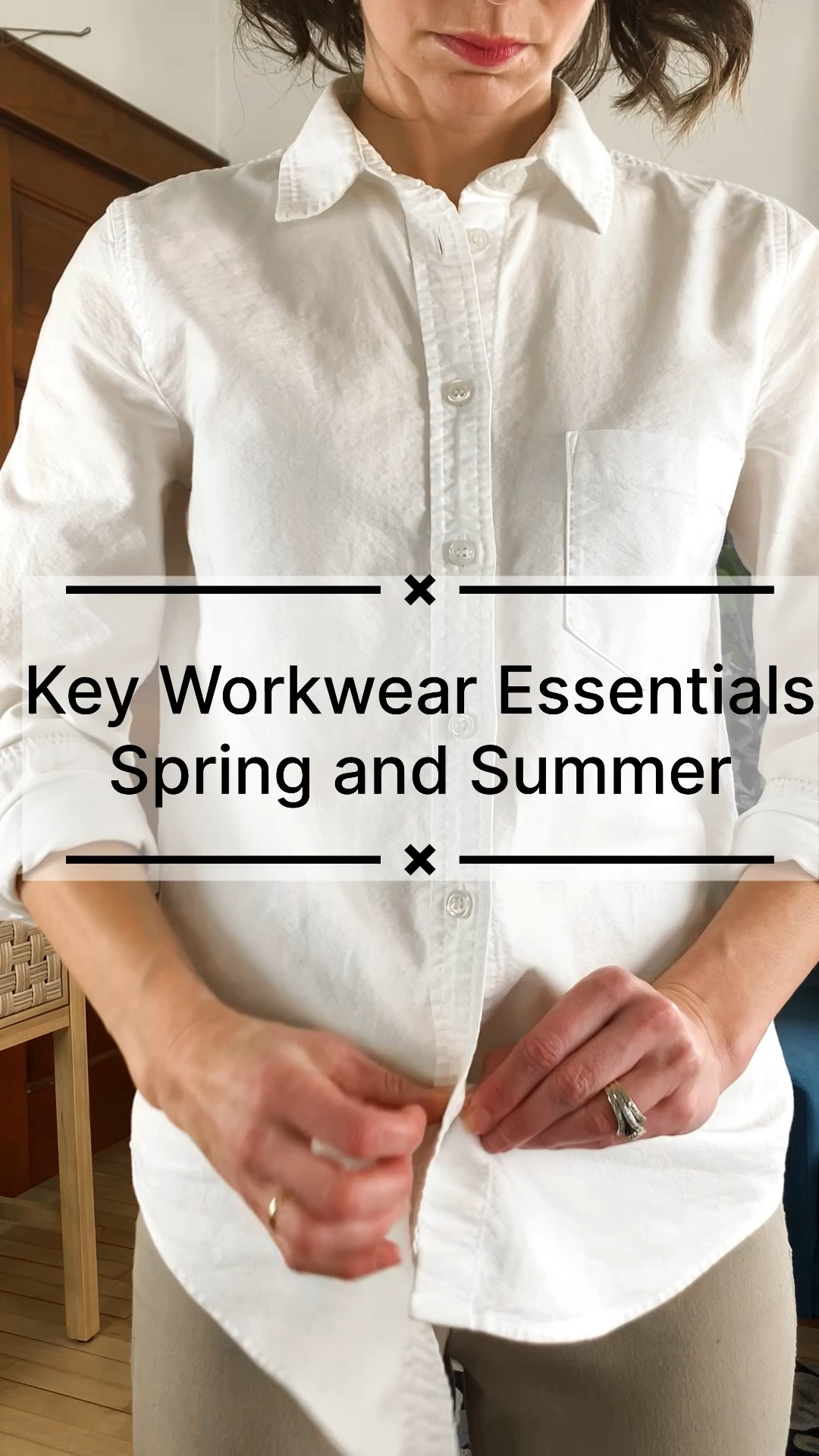 Key workwear essentials for Spring!
Wearing size XXS J.Crew shirt, linked this year’s version. 
Size 00P Banana Republic Factory pants, order your usual size. 
Petite outfit. Spring outfit. Work outfit. Neutral outfit. Classic outfit  

#LTKworkwear #LTKover40 #LTKVideo