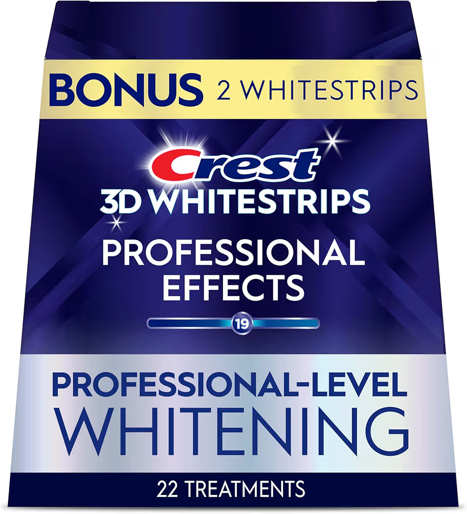 Crest 3D Whitestrips Professional Effects – Teeth Whitening Kit, 22 Treatments (20 + 2 Bonus), ... | Amazon (US)