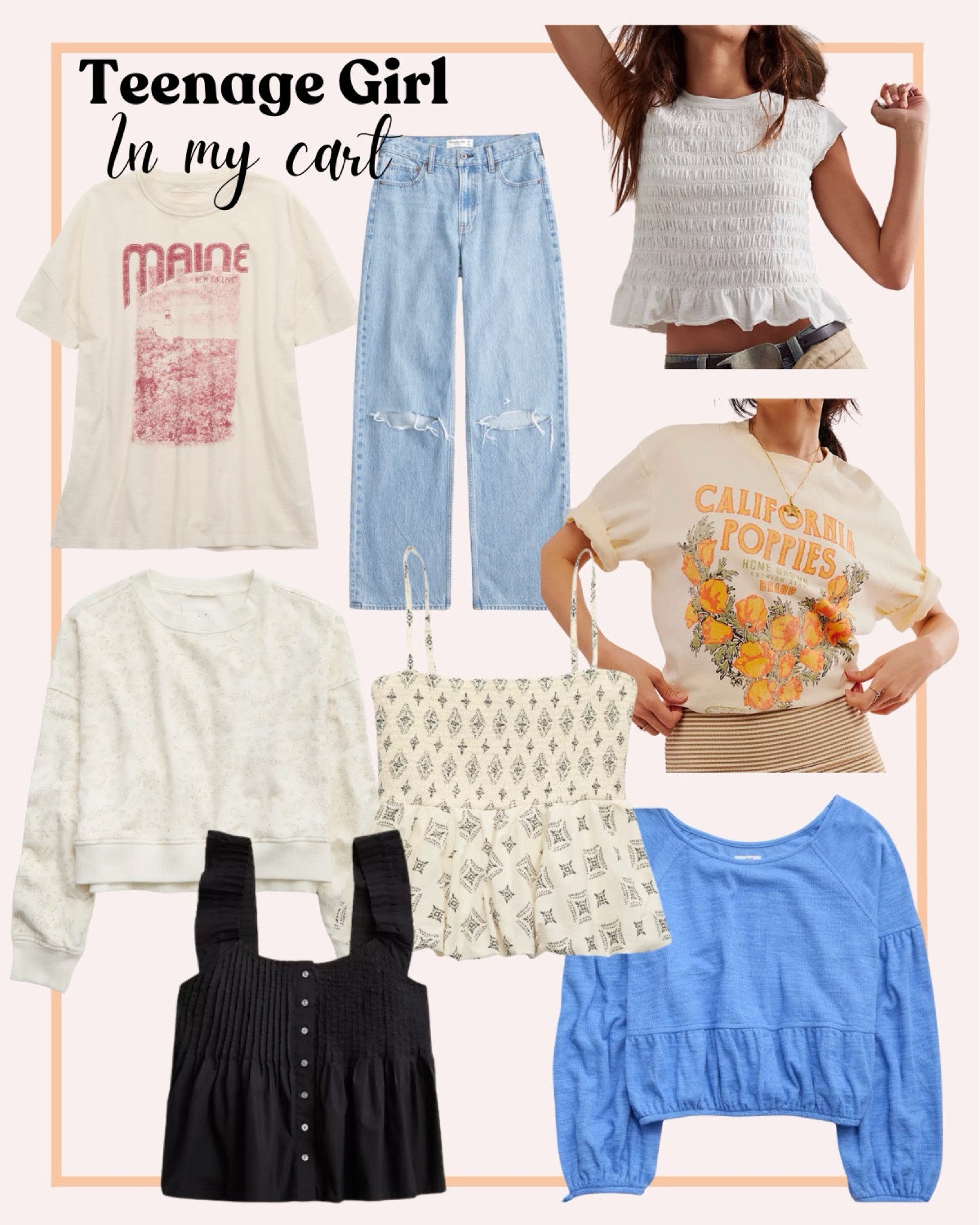 Teenage girl shopping cart 🛍️

#LTKKids #LTKFamily #LTKStyleTip