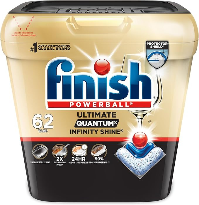 Finish Ultimate Quantum Infinity Shine Dishwasher Pods, New & Improved Formula, Dishwasher Deterg... | Amazon (US)