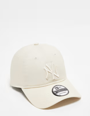New Era NY Yankees league 9twenty cap in beige | ASOS (Global)