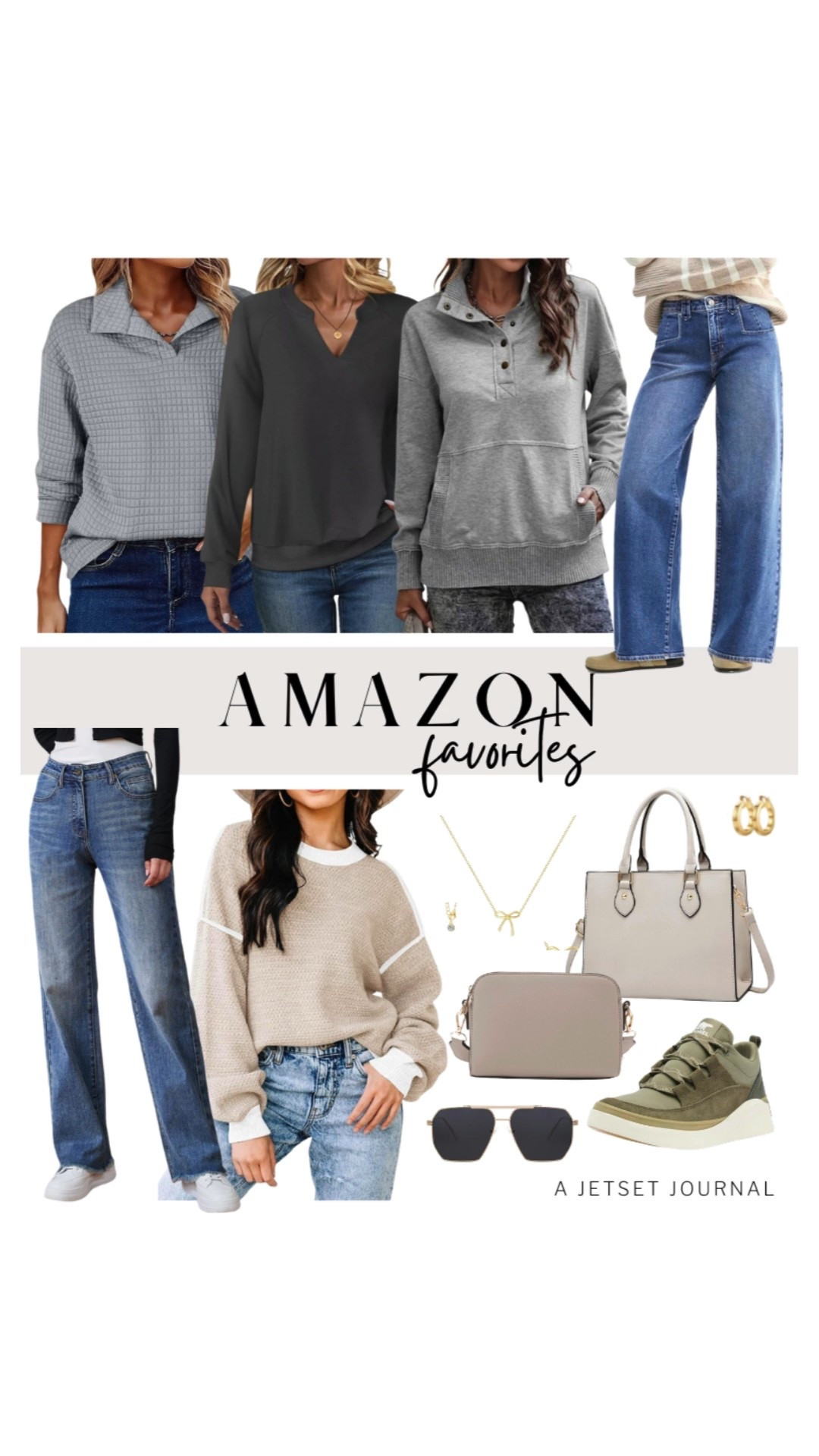 The best kind of wardrobe staples are the ones you can mix and match. Loving these Amazon favorites!
spring lightweight pullover shirt, leather tote bag, gold jewelry, classic style, transitional sweaters, wardrobe refresh, amazon fashion, top picks, transitional look, affordable style, amazon finds, cute tops, neutral top, spring style, outfit idea

#LTKU #LTKSeasonal #LTKootd