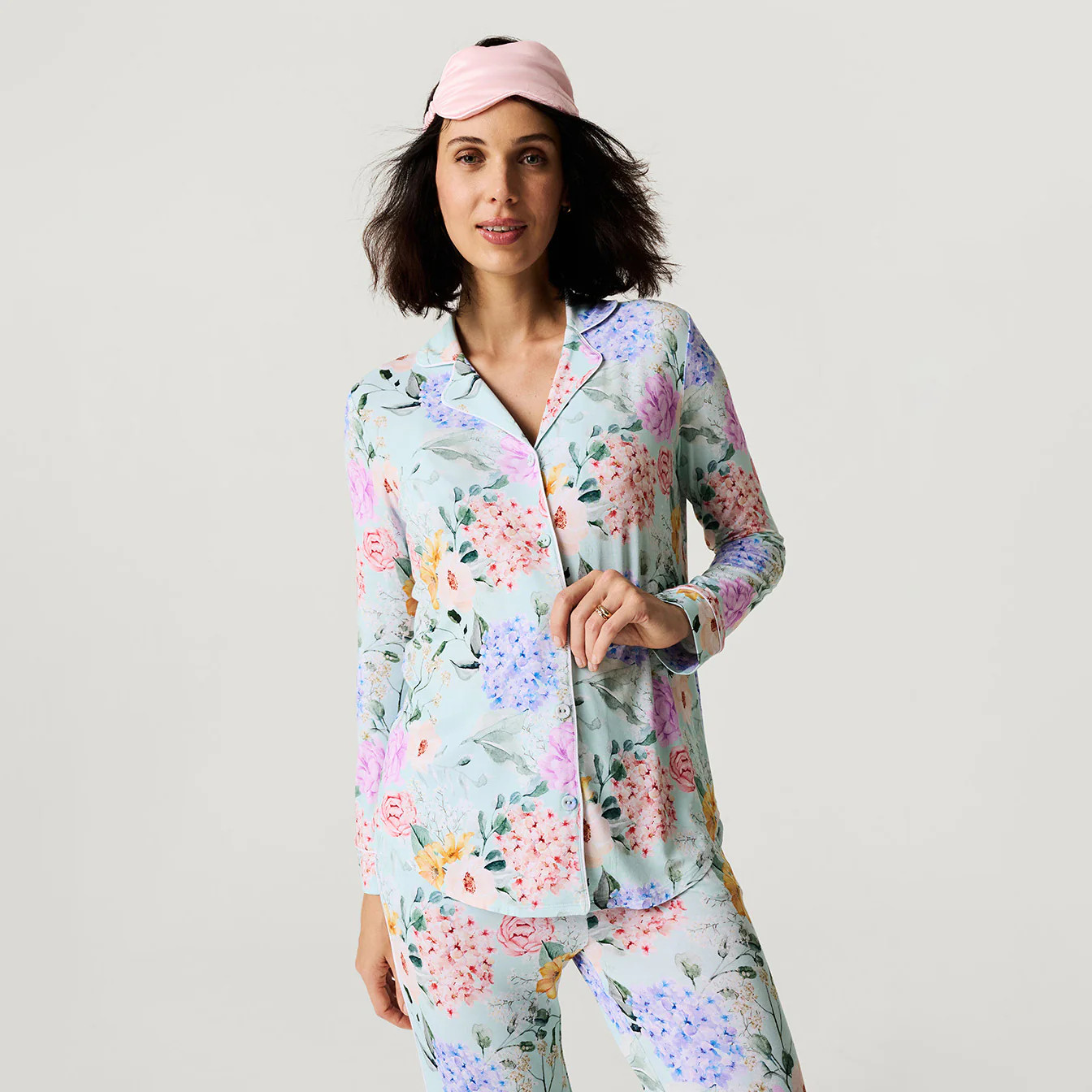 Floral Womens Pajamas | Long Sleeve Loungewear | Erin | Posh Peanut