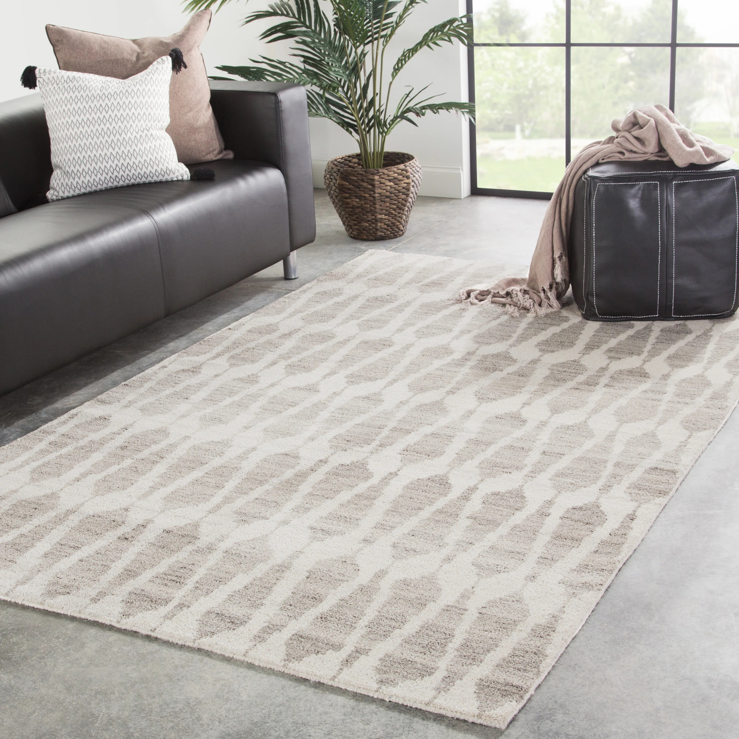 Camyiah Hand Knotted Wool Geometric Indoor Rug | Wayfair North America