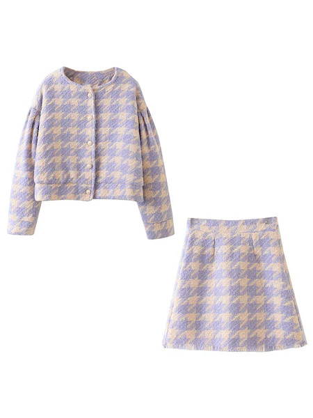 'Tianna' Houndstooth Two Piece Set (3 Colors) | Goodnight Macaroon