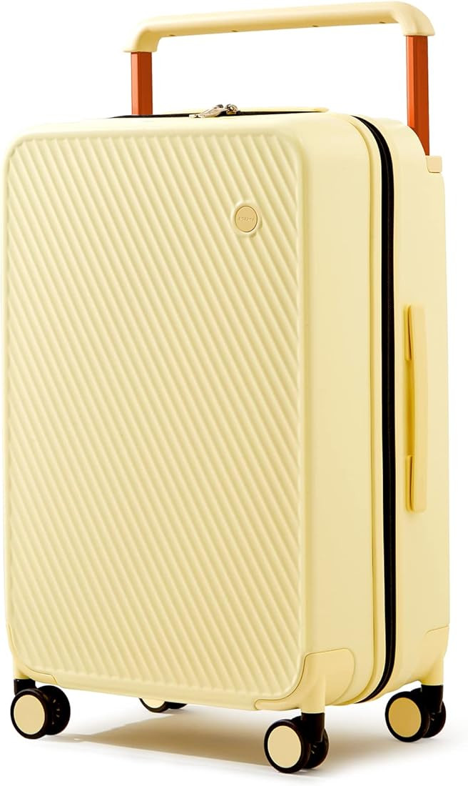 mixi Luggage Suitcases with Spinner Wheels,Upgrade Wide Handle PC Hardshell Rolling Travel Suitca... | Amazon (US)