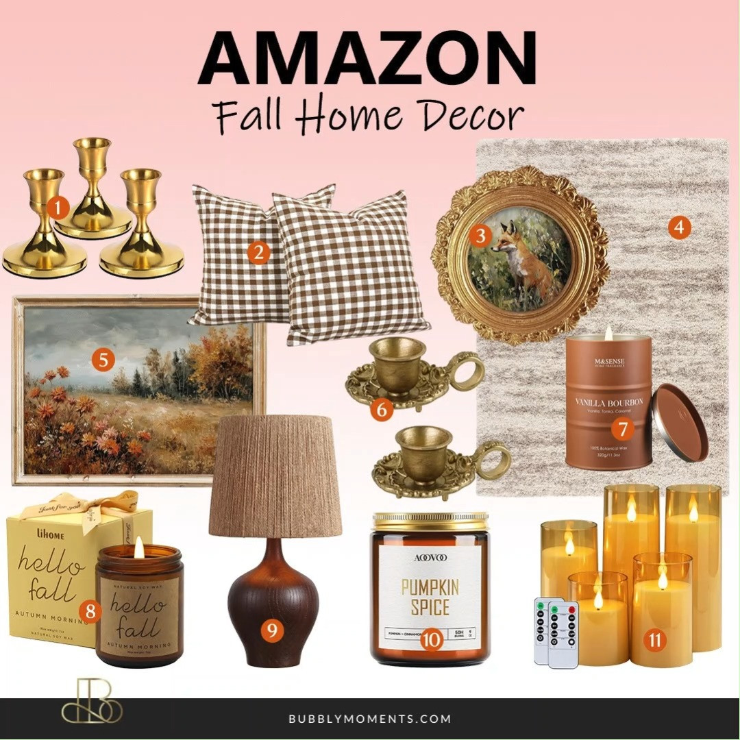 Bring cozy fall vibes home! 🍂 These Amazon Fall Home Decor finds are perfect for adding warm, seasonal touches to your space. From simple accents to cozy decor, these pieces are easy to style and perfect for the season. 🍁 Tap to shop these fall favorites!
#LTKHome #LTKSeasonal #LTKStyle #FallHomeDecor #FallDecor #AutumnDecor #CozyHome #HomeDecor #HomeInspo #AmazonFinds #AmazonHome #HomeFinds #FallAesthetic #CozyDecor  

 
