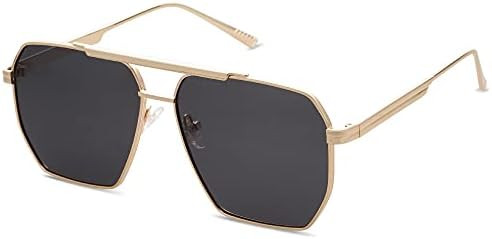 SOJOS Retro Oversized Square Polarized Sunglasses for Women Men Vintage Shades Classic Large Meta... | Amazon (US)