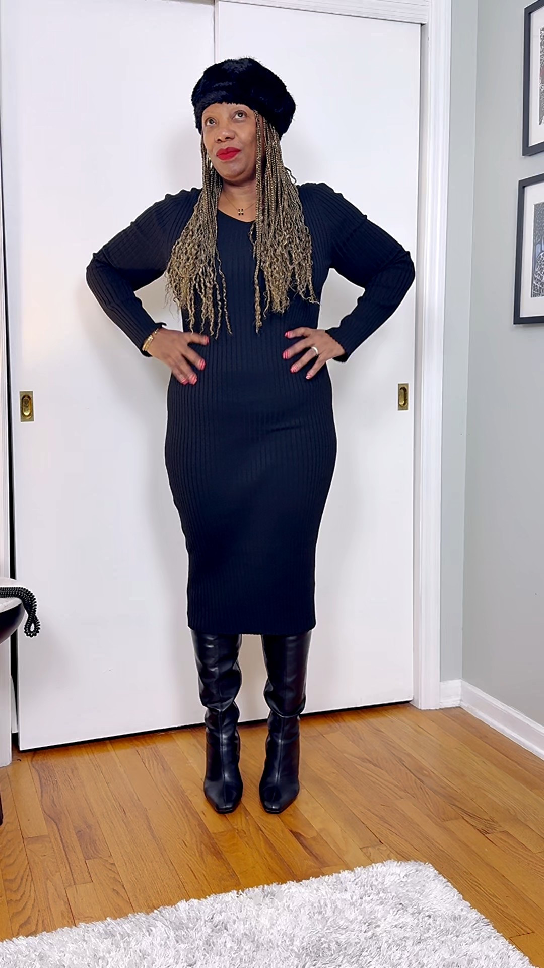 Knit Midi Dress + 3 Jackets | Outfits by Miki

One knit midi. Three jackets. Same dress — completely different energy.

This is why a good knit midi earns its keep. You change the jacket, you change the mood.
• Zara wool bomber → casual cool
• Zara Faux fur → statement, dinner-ready
• Katie Seth Brown shearling → everyday elevated

Boots stay the same. Accessories stay simple. The dress does the heavy lifting. Exact + similar pieces linked.

#knitmididress #blackmididress #winteroutfitideas #layeredlook #jacketlayering #kneehighboots #midsizestyle #everydaychic #minimalstyle #classicstyle #fallwinterstyle #outfitformula #dresswithboots #modernclassic

#LTKMidsize #LTKootd #LTKOver40