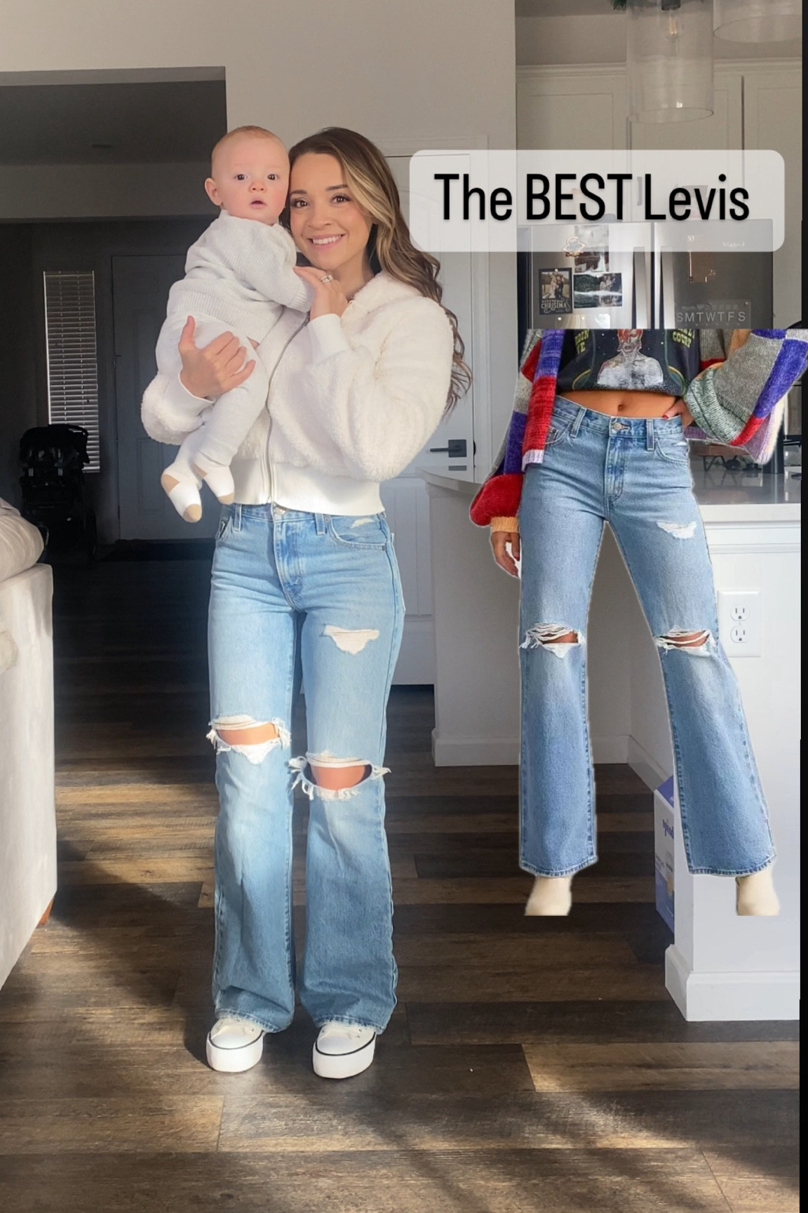 The perfect pair of jeans you didn’t know you needed!

I’m wearing a size 23

For reference I am 5’ 117lbs. 

These are true Jean material with no stretch. 

#jeans #levis #levisjeans #womensjeans #jeansoutfit #bootcutjeans #baggybootcutjeans 

#LTKstyletip