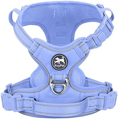 PoyPet No Pull Dog Harness, No Choke Reflective Dog Vest, Adjustable Pet Harnesses with 2 Leash A... | Amazon (US)