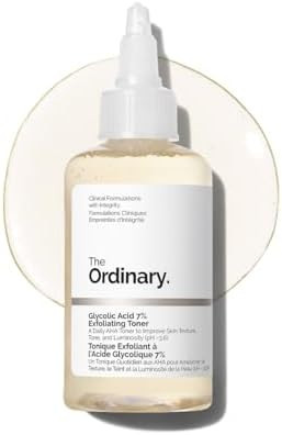 The Ordinary Glycolic Acid 7% Exfoliating Toner, Brightening and Smoothing Daily Toner for More E... | Amazon (US)