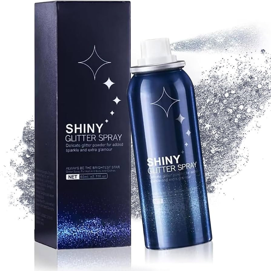 Sparkling Body Glitter,Glitter Spray for Hair and Clothes, Quicking Drying and Long Lasting Shiny... | Amazon (US)
