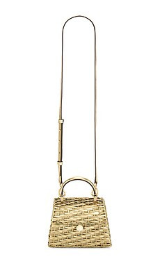 Cult Gaia Nano Sybil Crossbody in Brushed Brass from Revolve.com | Revolve Clothing (Global)