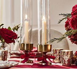 Monique Lhuillier Salerno Hurricane Taper Candleholder | Pottery Barn (US)