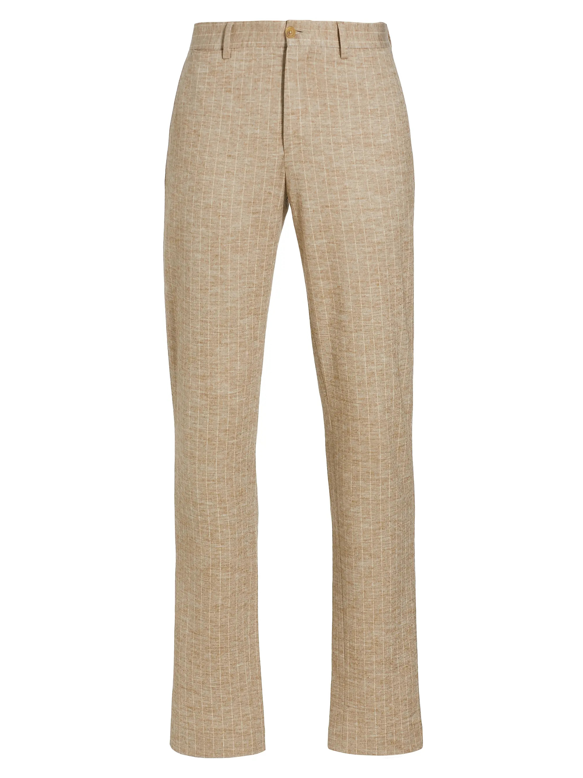 Shop Saks Fifth Avenue COLLECTION Pinstripe Knit Trousers | Saks Fifth Avenue | Saks Fifth Avenue