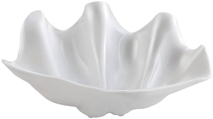 Winco PSBW-1W Shell Bowls, 22 Ounce, Medium, White, 20 Ounce | Amazon (US)