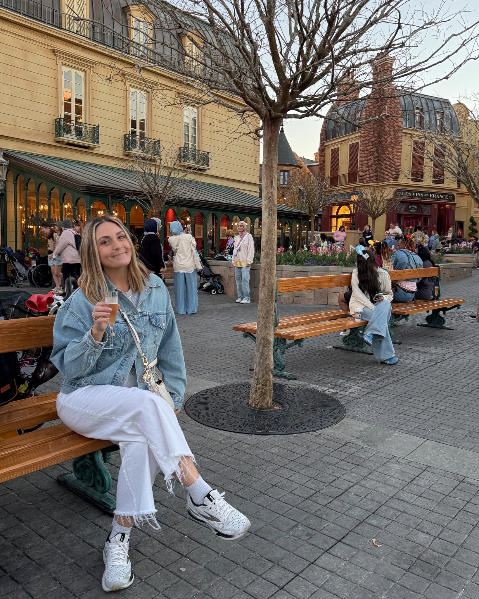 Epcot outfit day ✌️!  Fave new jean jacket for spring from @levi and my fave white cropped jeans from @abercrombie! 

Abercrombie jeans, white jeans, spring jeans, Levi's jean jacket, sneakers, running shoes 

#LTKootd #LTKTravel