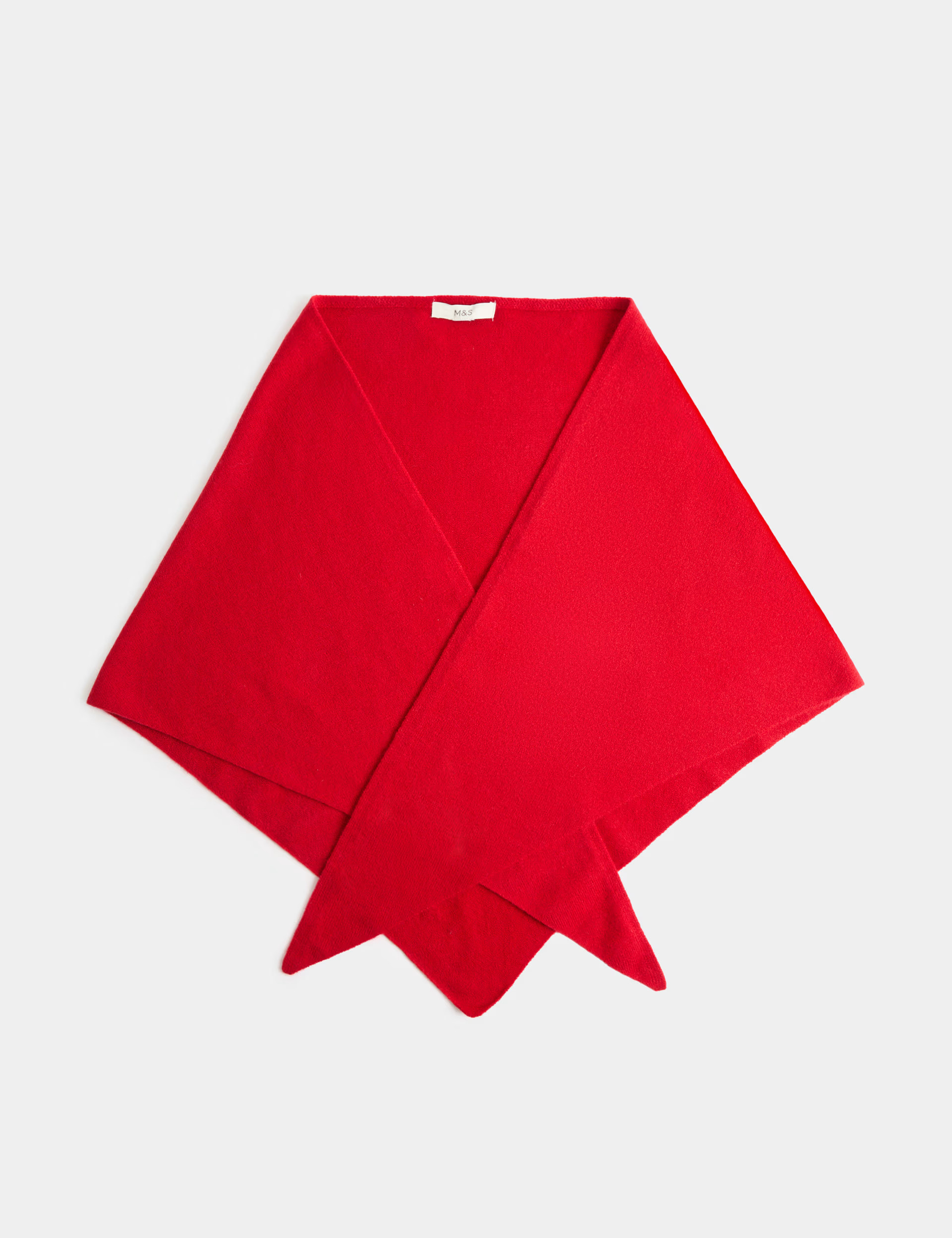 M&S Triangle Scarf Red | Marks & Spencer (UK)