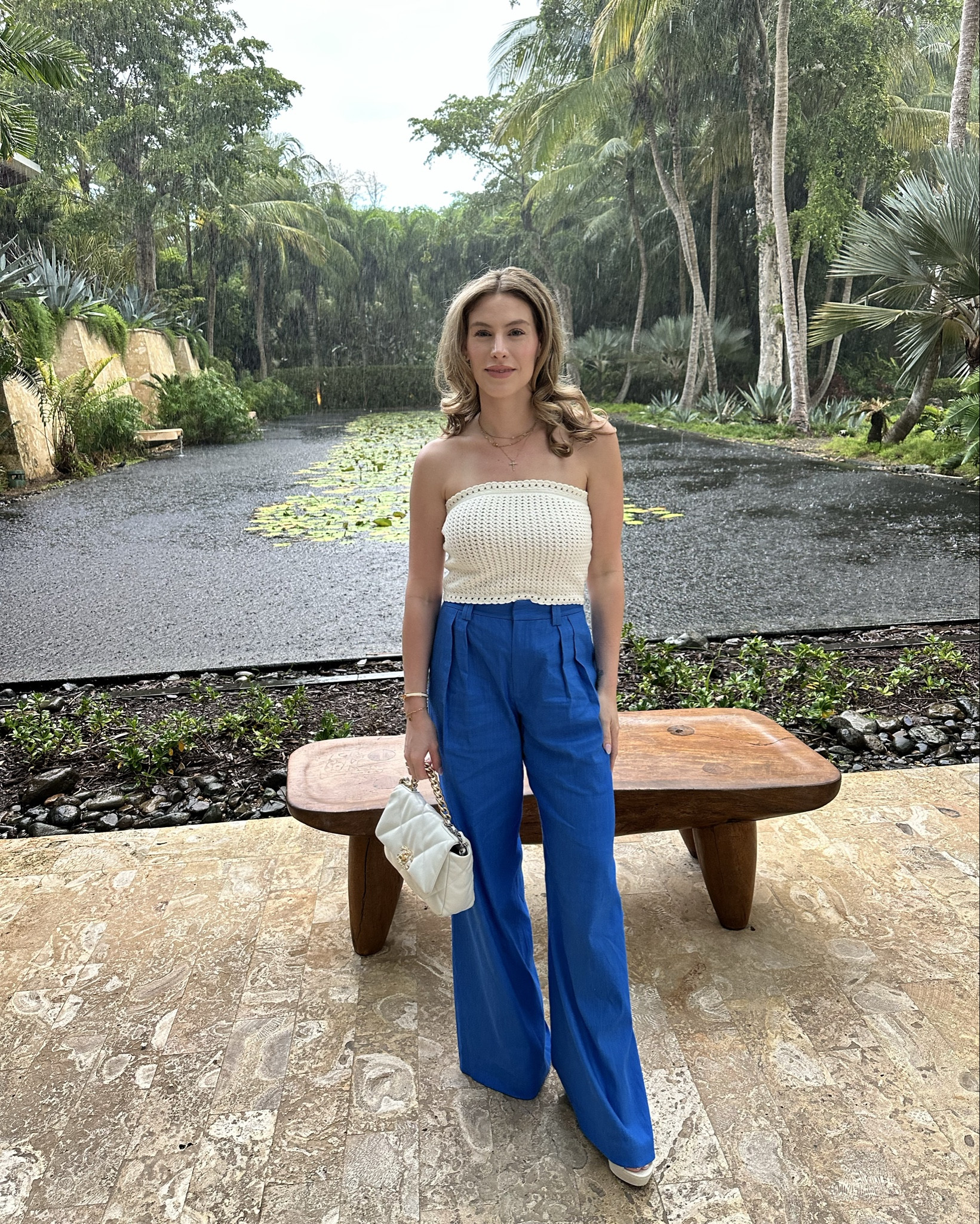 Vacation outfit 

Linen pants - 4 
Crochet tube top - medium

#LTKSeasonal