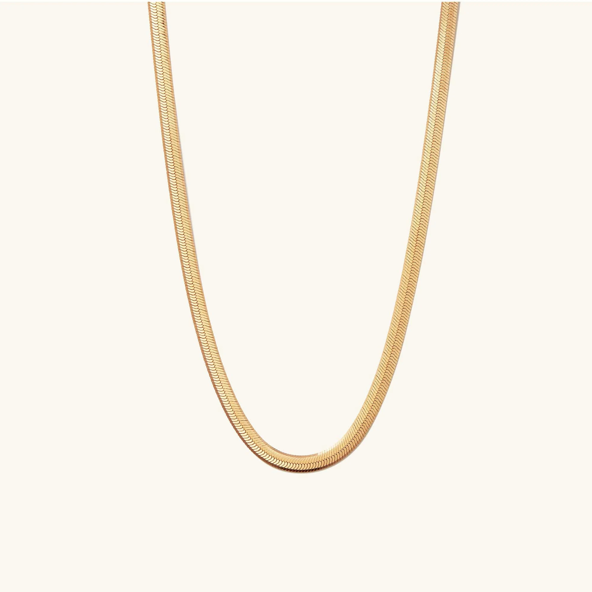 Bold Herringbone Chain Necklace | Mejuri Fine Crew