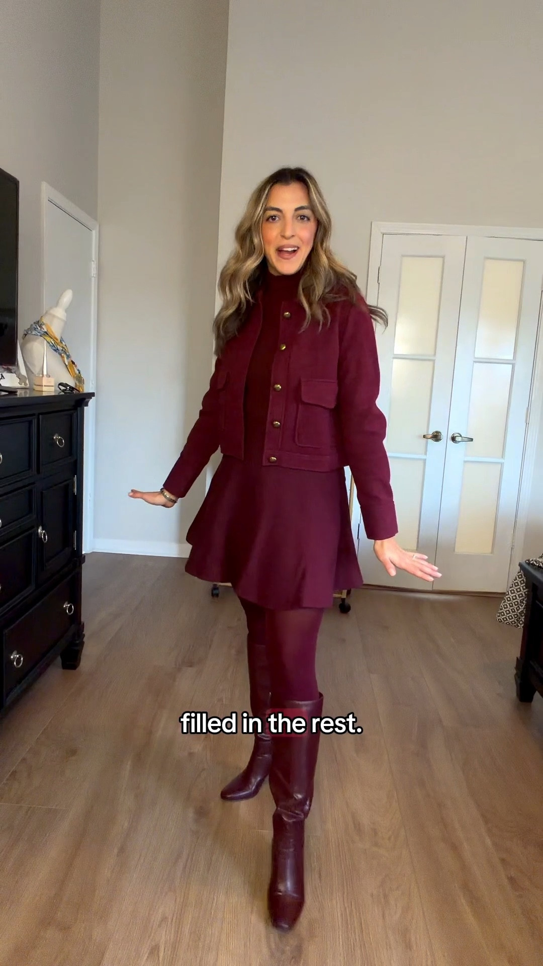 Monochromatic Burgundy Holiday Outfit #oglmove #inmyogl

Use code Rosie20% for 20% off



#LTKHoliday #LTKSaleAlert #LTKWorkwear