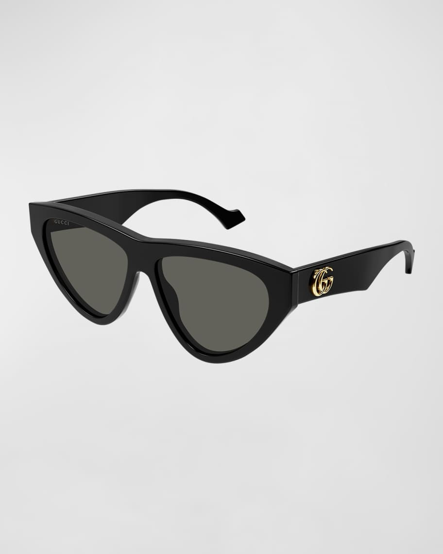 Gucci Flat-Top Acetate Cat-Eye Sunglasses | Neiman Marcus