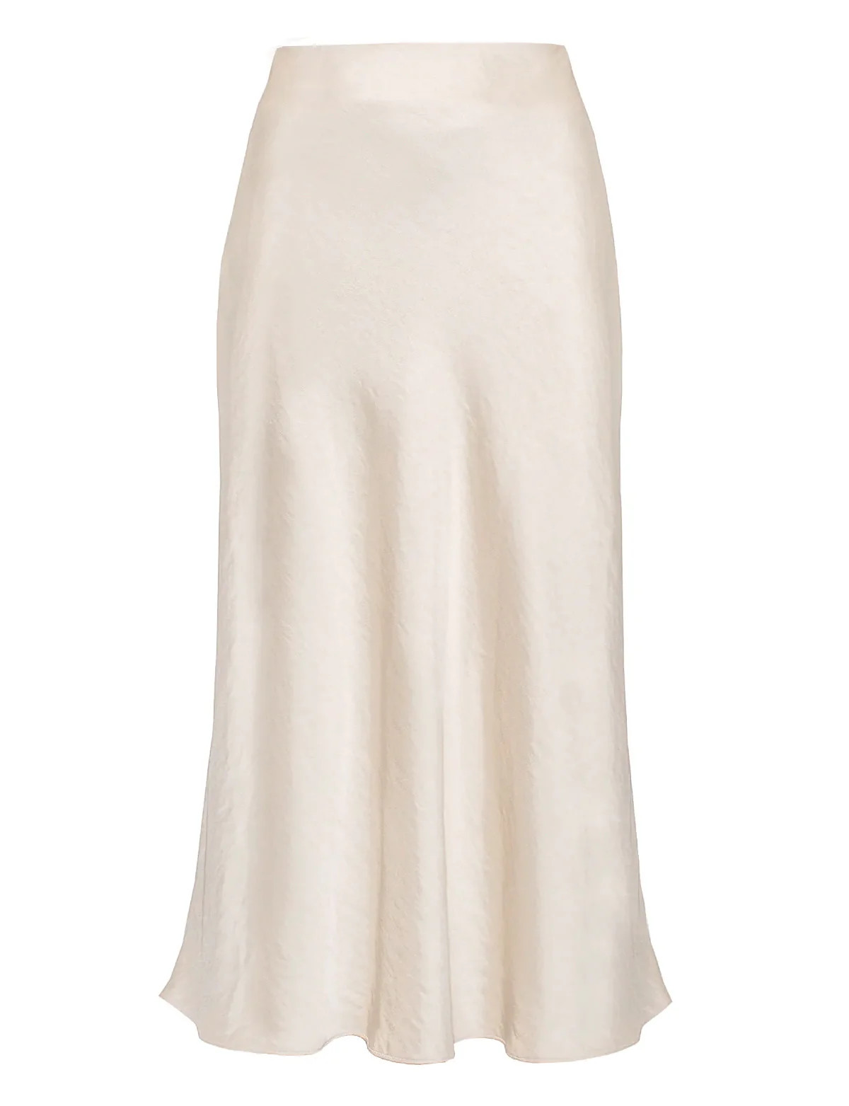 Rene Beige Satin Long Skirt-BESTSELLER | Pixie Market
