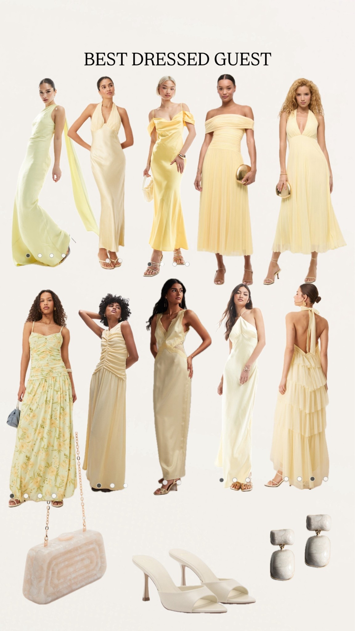 Best dressed guest 💛 yellow edition - the colour of the season! 


Wedding guest dress, occasion dress, black tie outfit, formal dress, dress to impress, wedding, wedding guest outfit, yellow, buttermilk yelloww