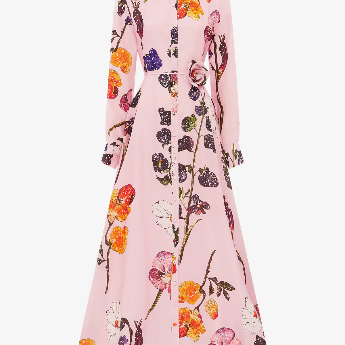 Josephine Silk Gown - Wildbloom | LEO LIN US