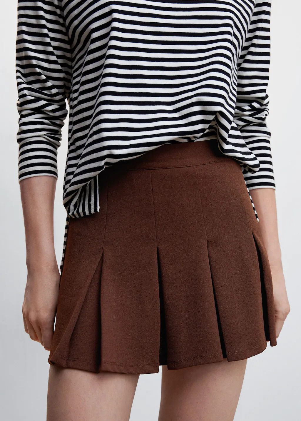 Wide pleated skirt | MANGO (US)
