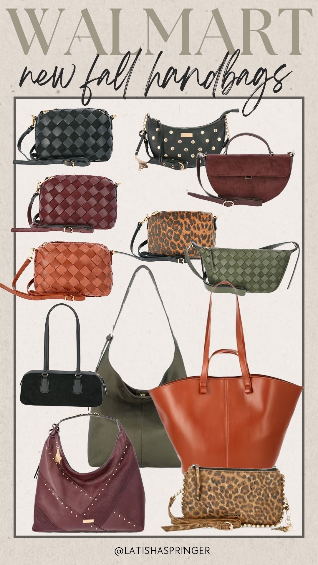 New fall handbags from Walmart! 

#walmartfashion

Walmart fashion. Walmart new arrivals. Designer inspired handbag. Trendy fall handbag  

#LTKItBag #LTKSeasonal #LTKStyleTip
