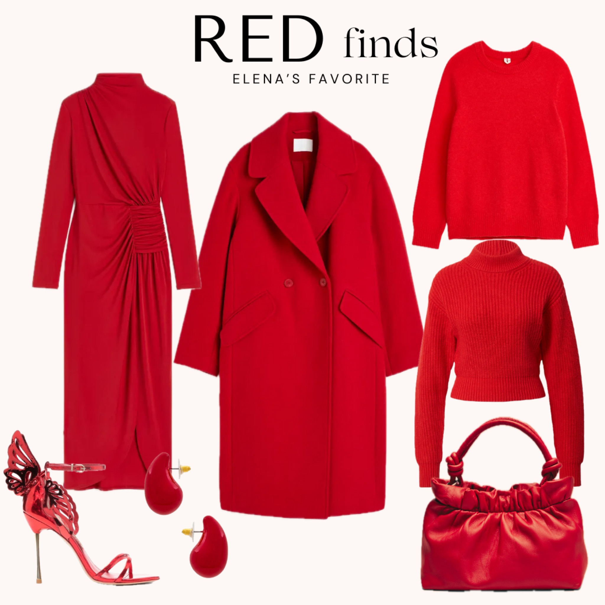 Red Red Red ❤️‍🔥 Holiday party, holiday party outfit, red Christmas outfit, red coat, red dress, red jumper, red heels, Sophia Webster, leather 

#LTKHoliday #LTKeurope #LTKSeasonal