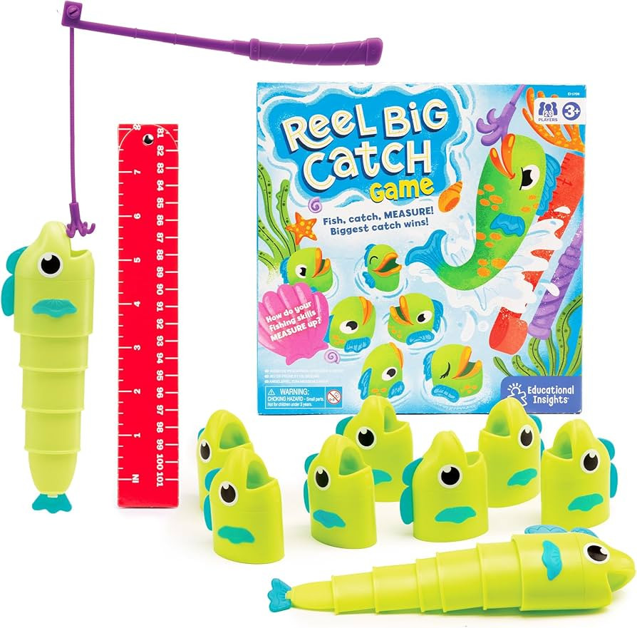 Educational Insights Reel Big Catch Game - Preschool Math Games for 4 Year Olds, Who Can Catch th... | Amazon (US)