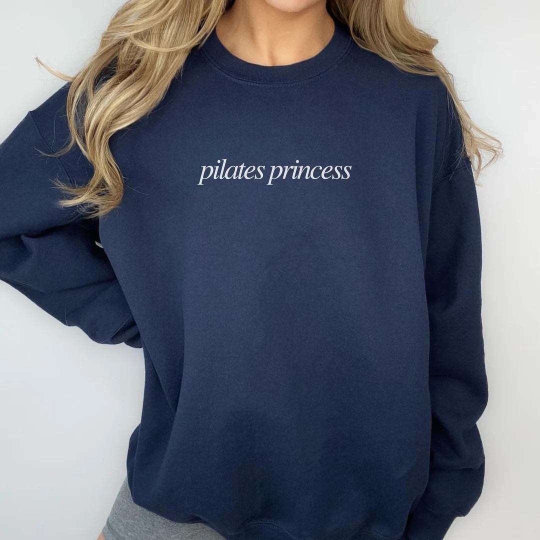 Pilates Princess Crewneck Pilates Sweatshirt - Etsy | Etsy (US)