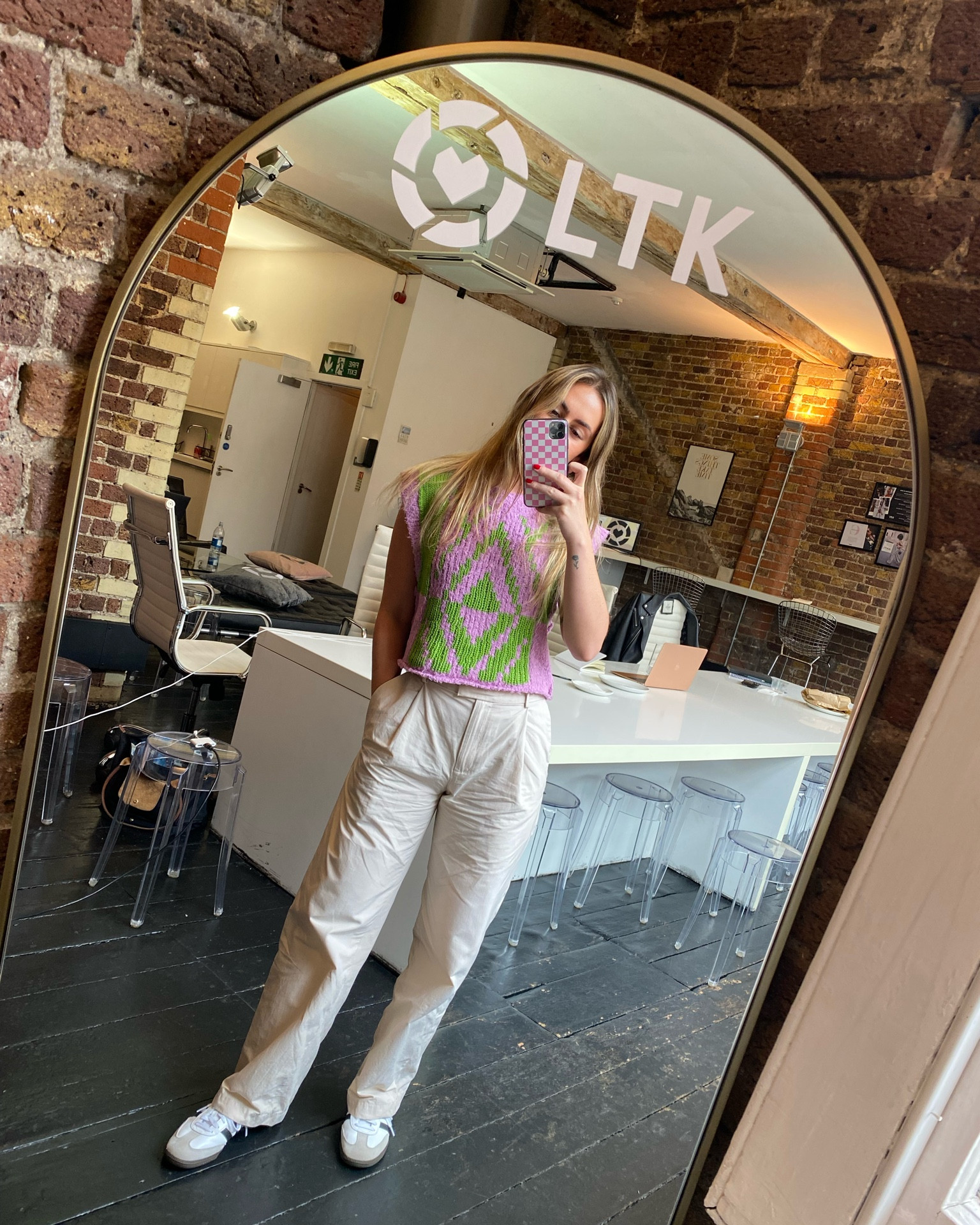 Autumn / Fall transitional outfit, free people sweater vest, wide leg trousers, adidas sambas, causal work vibe, office chic, casual workwear 


#LTKSeasonal #LTKstyletip #LTKeurope