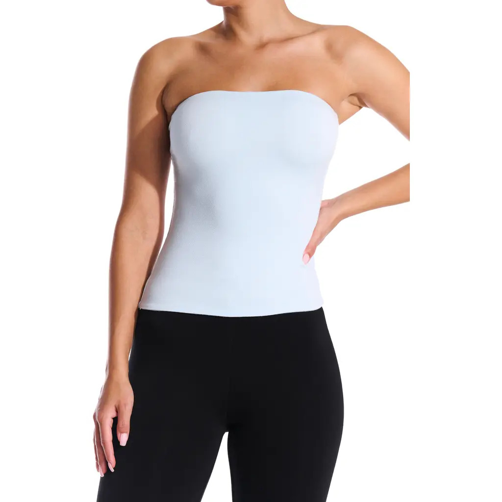 Naked Wardrobe Tunic Tube Top in Light Blue at Nordstrom, Size Large | Nordstrom