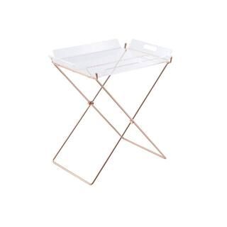 Acme Furniture Cercie Tray Table in Clear Acrylic and Copper-98189 - The Home Depot | The Home Depot