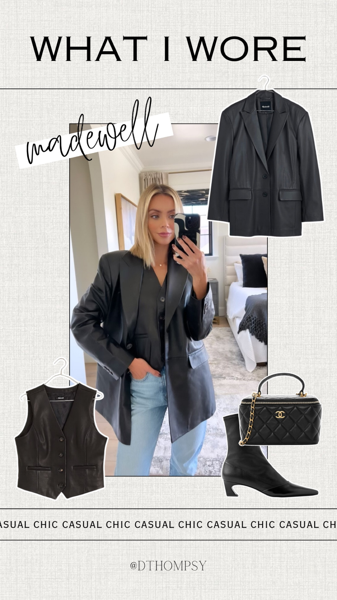 What I Wore

Madewell. Net A Porter. Chic. Casual. OOTD. Leather Jacket. Chanel.

#LTKxMadewell #LTKstyletip