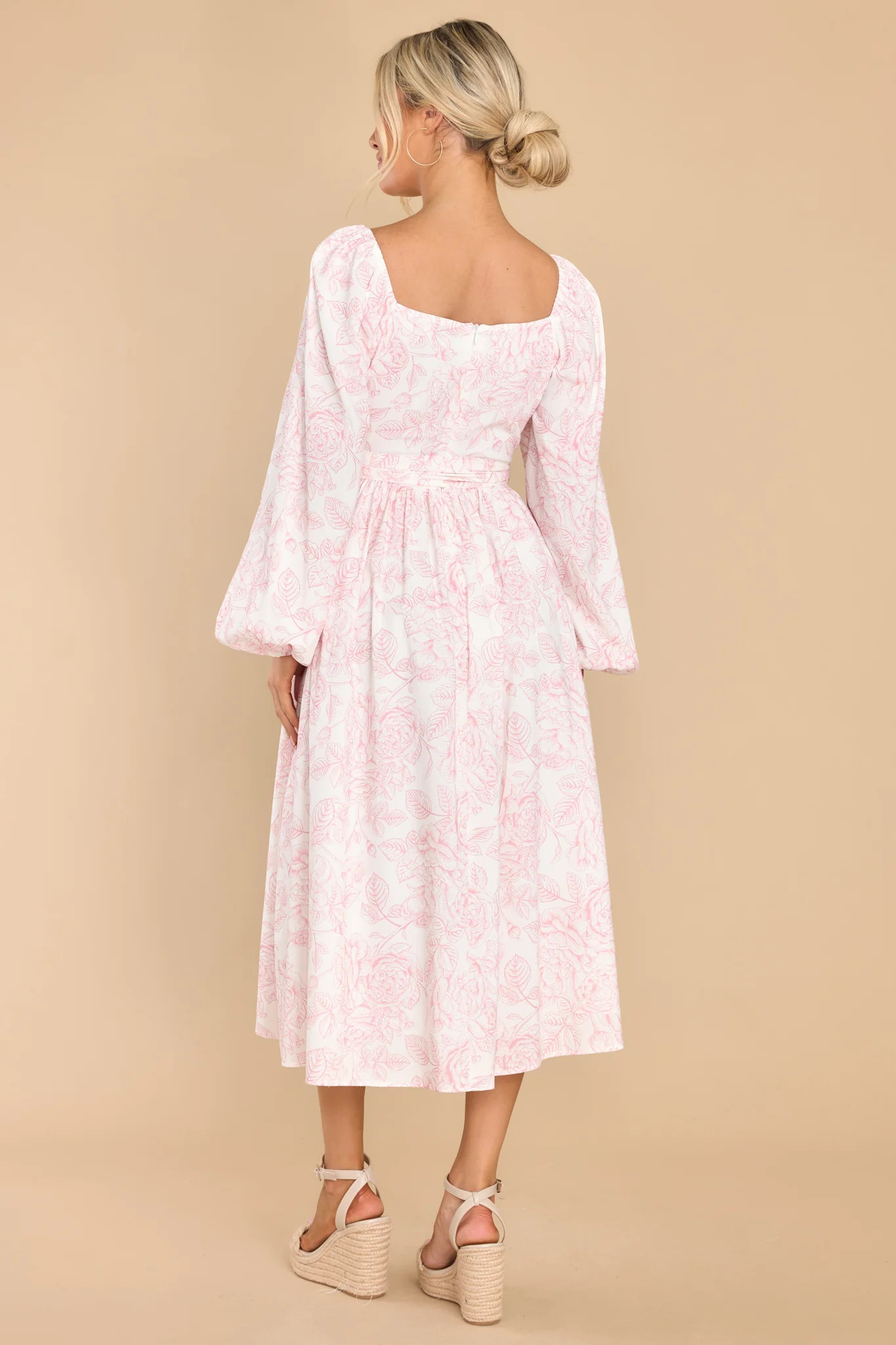 Feels Like Home Pink Floral Maxi Dress | Red Dress 