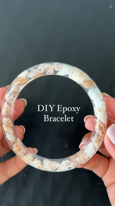 These seashell resin bracelets are such a fun craft to do with kids! We used seashells from our beach vacation and these epoxy kit and molds

#LTKfamily #LTKkids